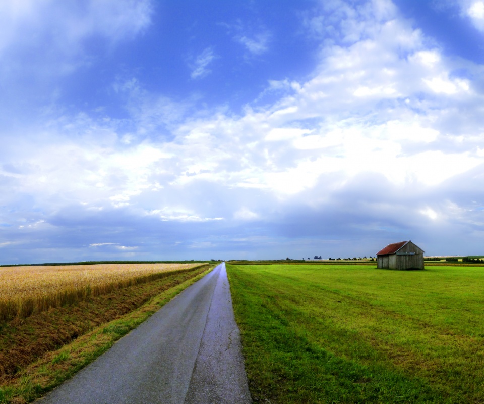 Сельский пейзаж обои