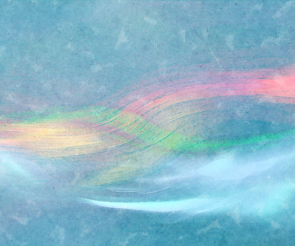 Радужные волны обои