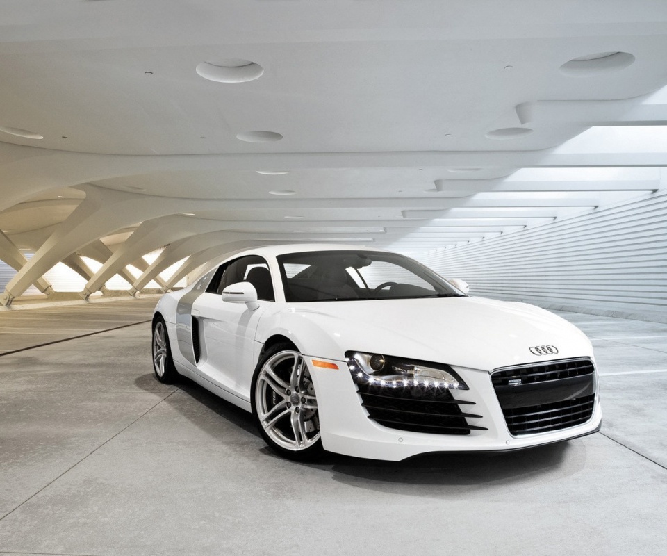 Белый Ауди обои