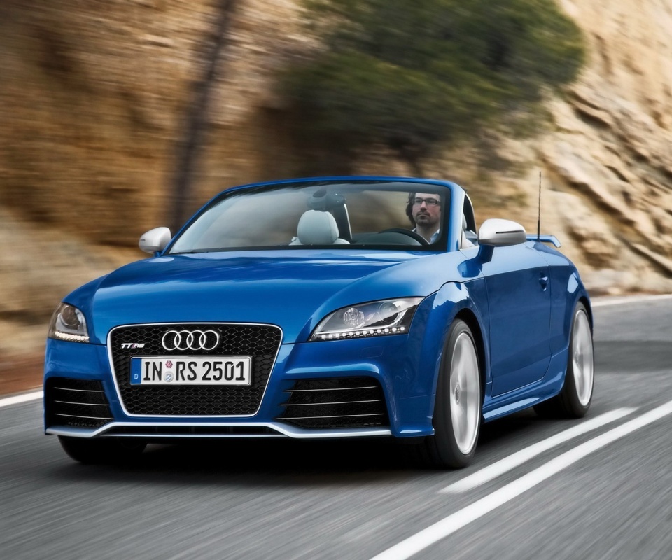 Кабриолет ауди: вид спереди обои