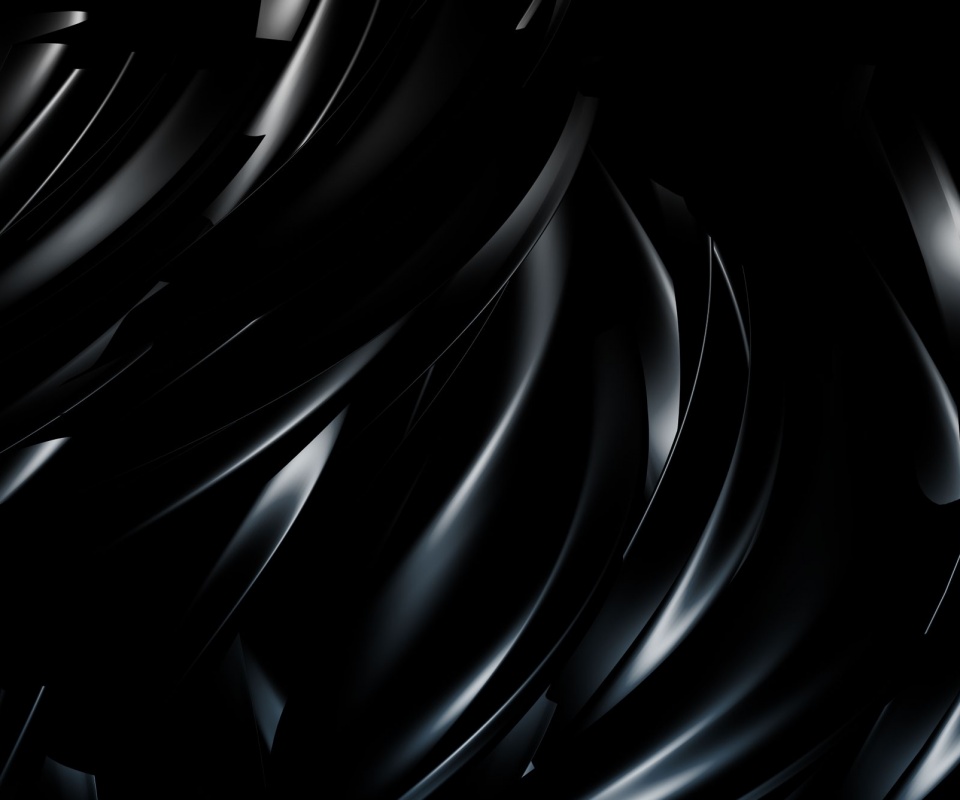 Черные волны обои