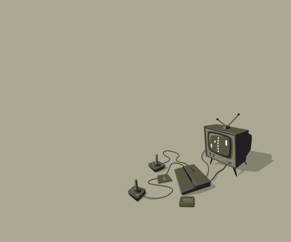 Приставка и телевизор обои