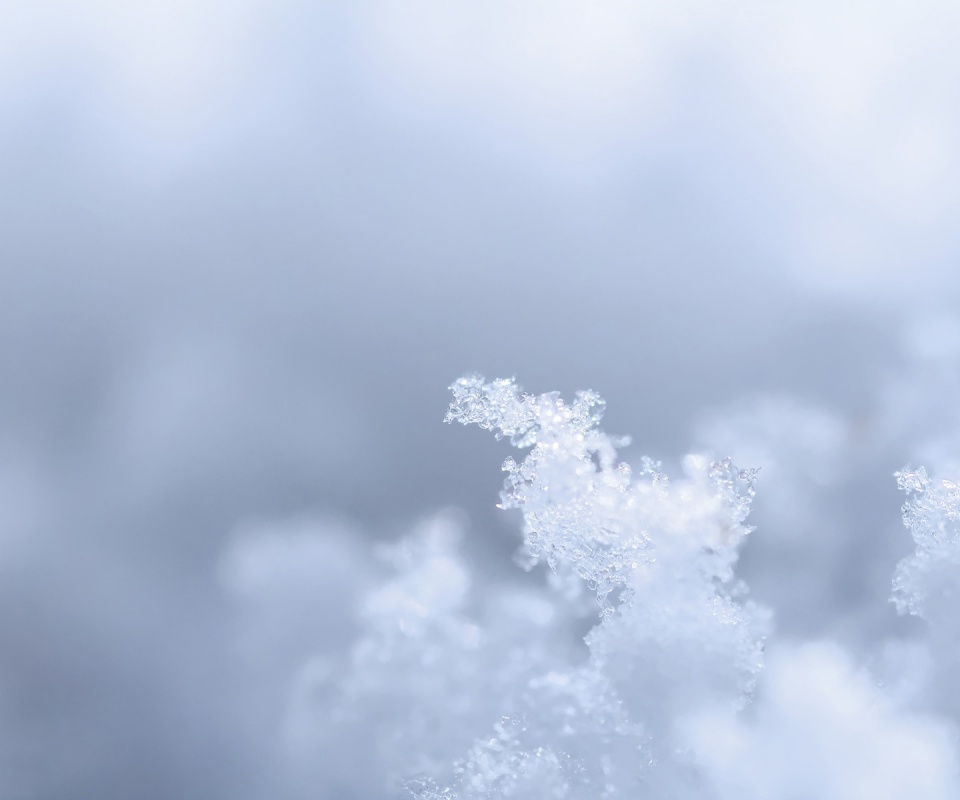 Макро фото снега обои