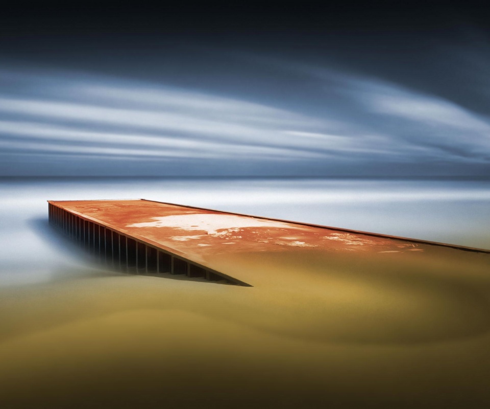 Пирс на пляже обои