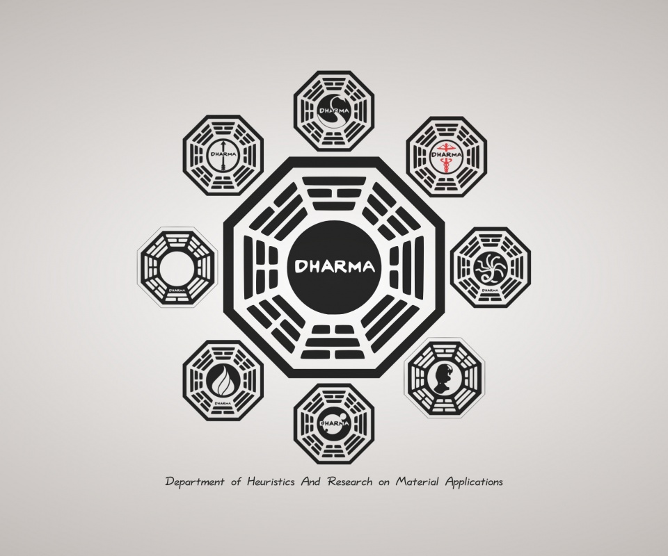 Логотипы станций Дхарма обои