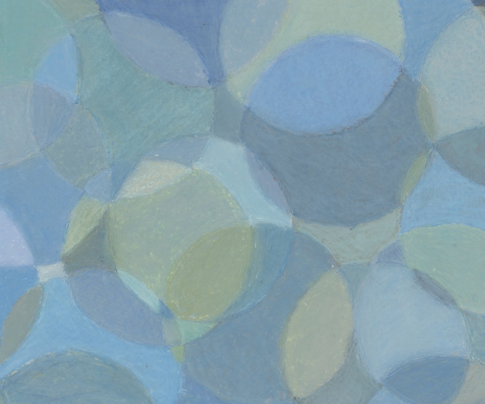 Голубые круги обои