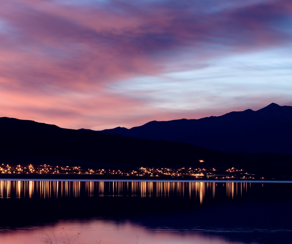 Закат на озере Юта обои