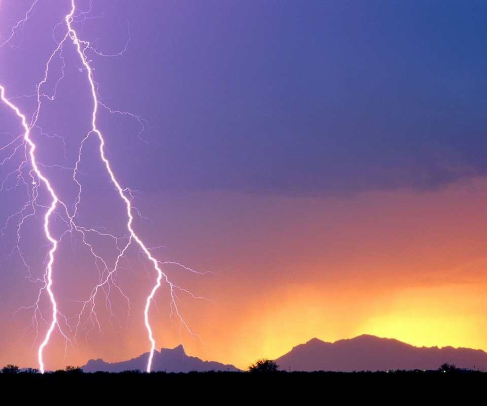 Двойная молния обои