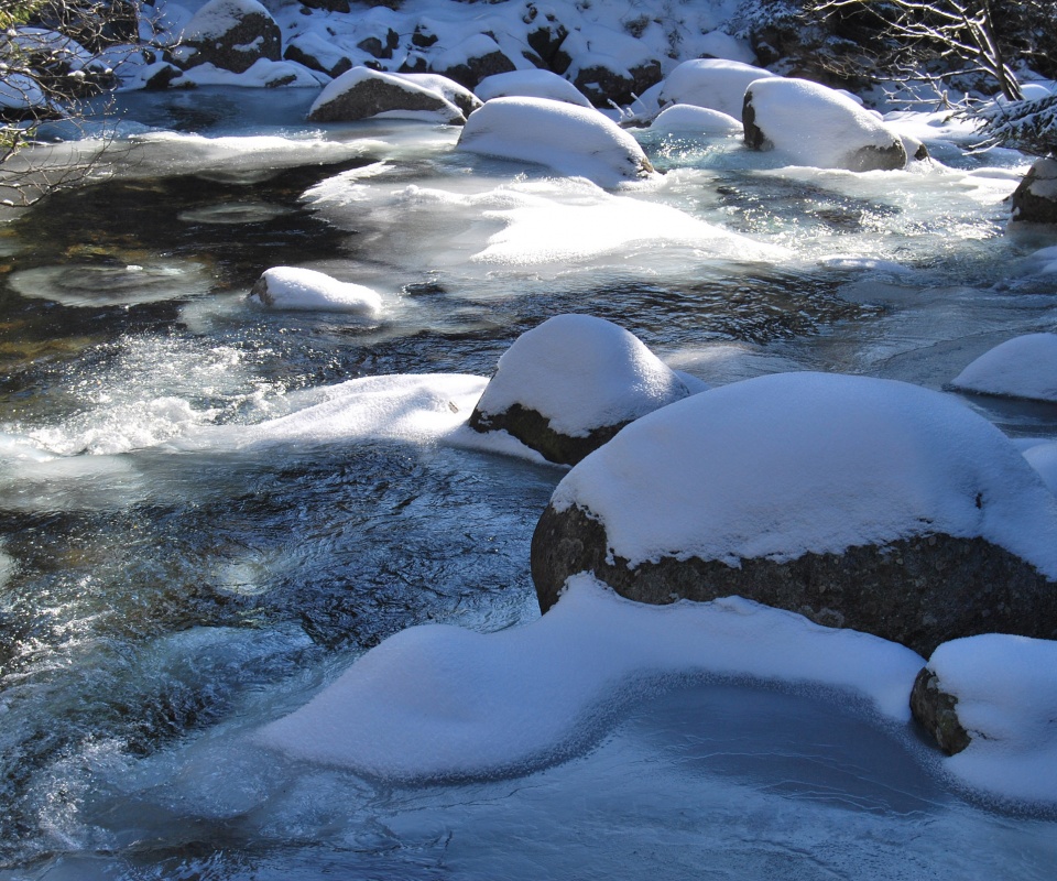 Замёрзжая речка обои