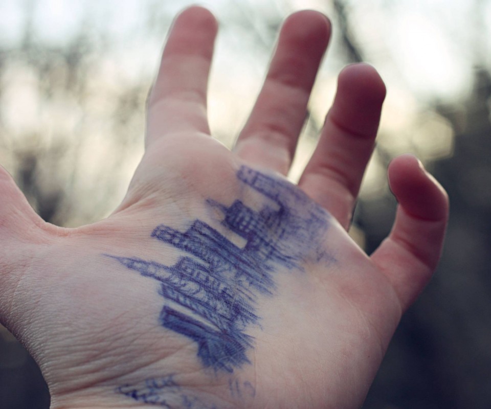 Город на ладони обои