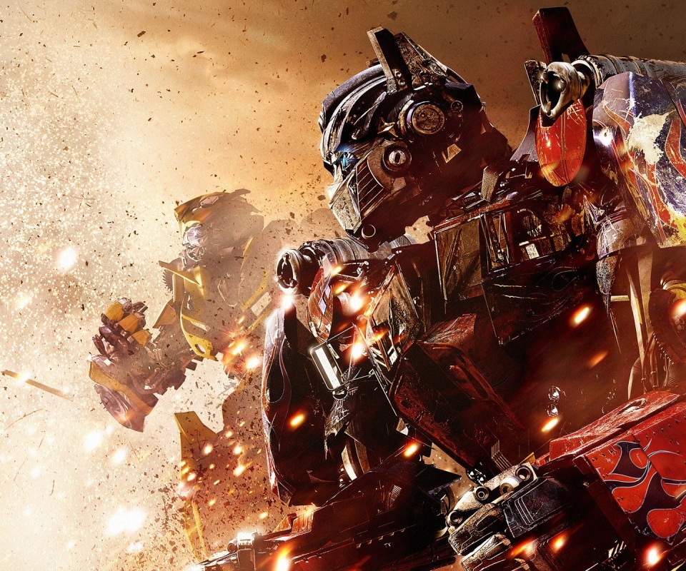 Оптимус Прайм и Бамблби обои