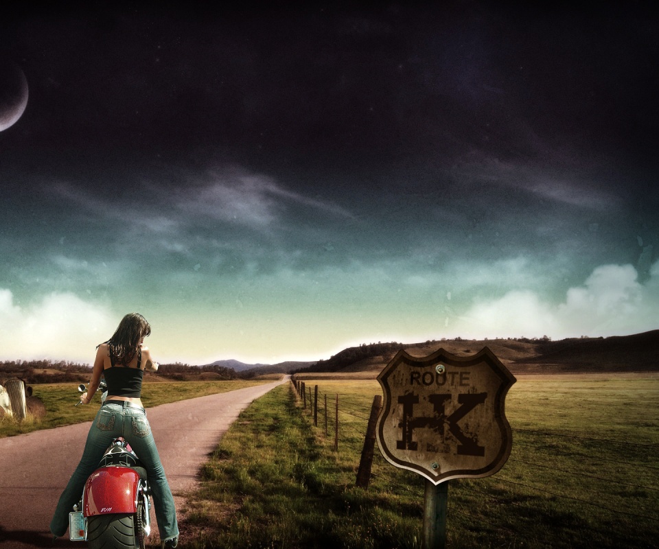 Путешествие на мотоцикле обои