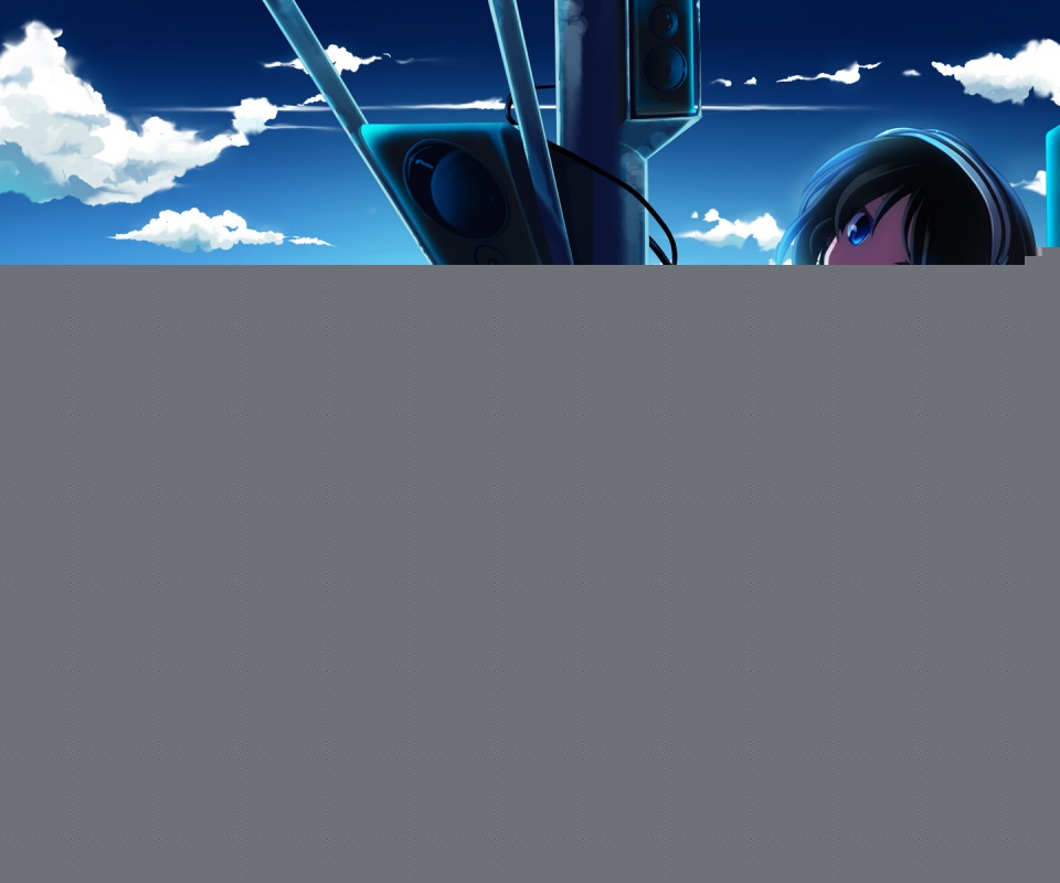 Девочка с плеером обои