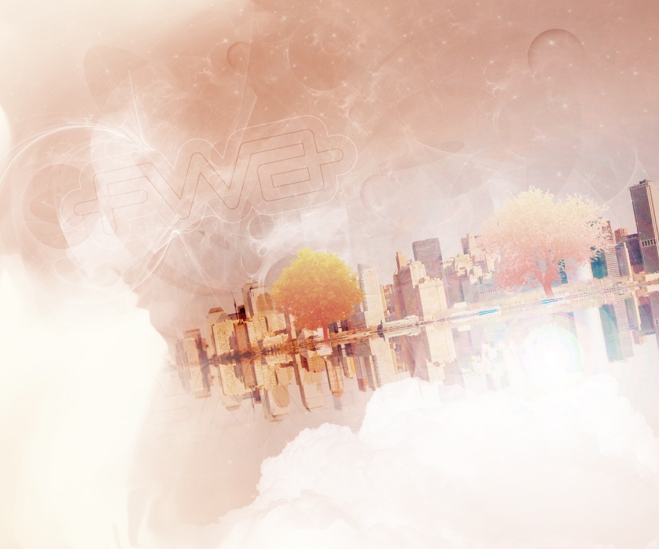 Абстрактный город обои