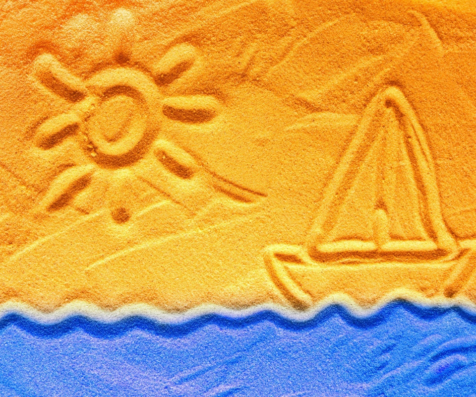 Рисунки на песке обои