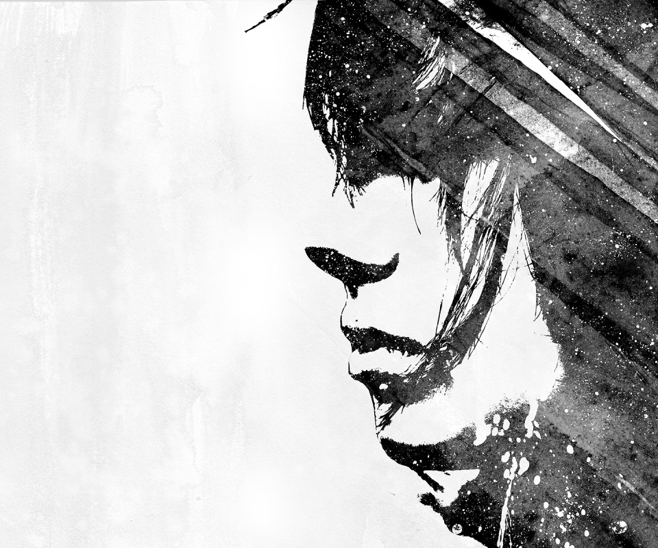 Стильные черно-белые обои обои