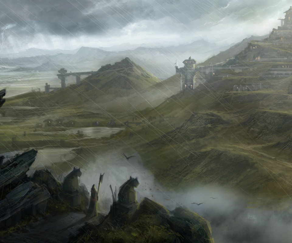 Пейзаж из Dragon Age 2 обои