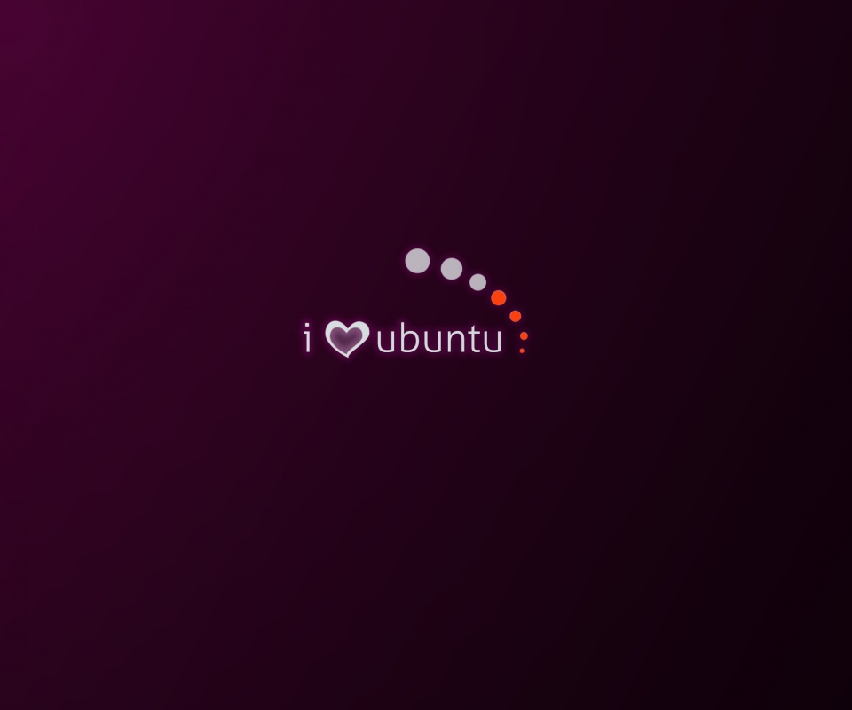 Я люблю убунту обои