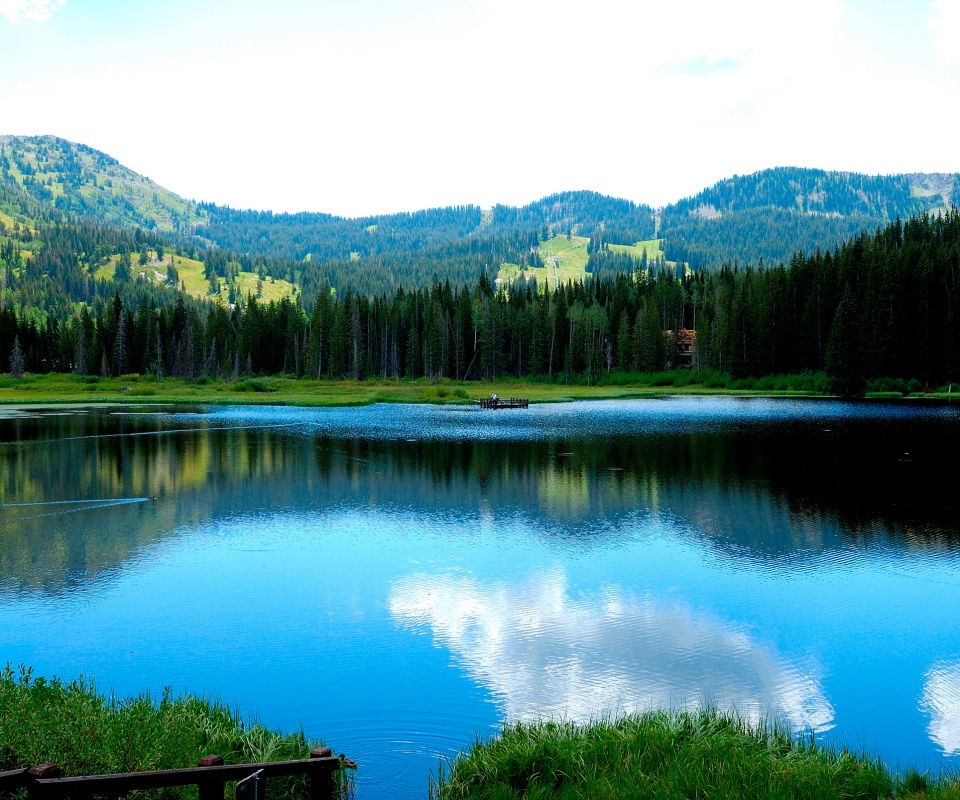 Горное озеро обои