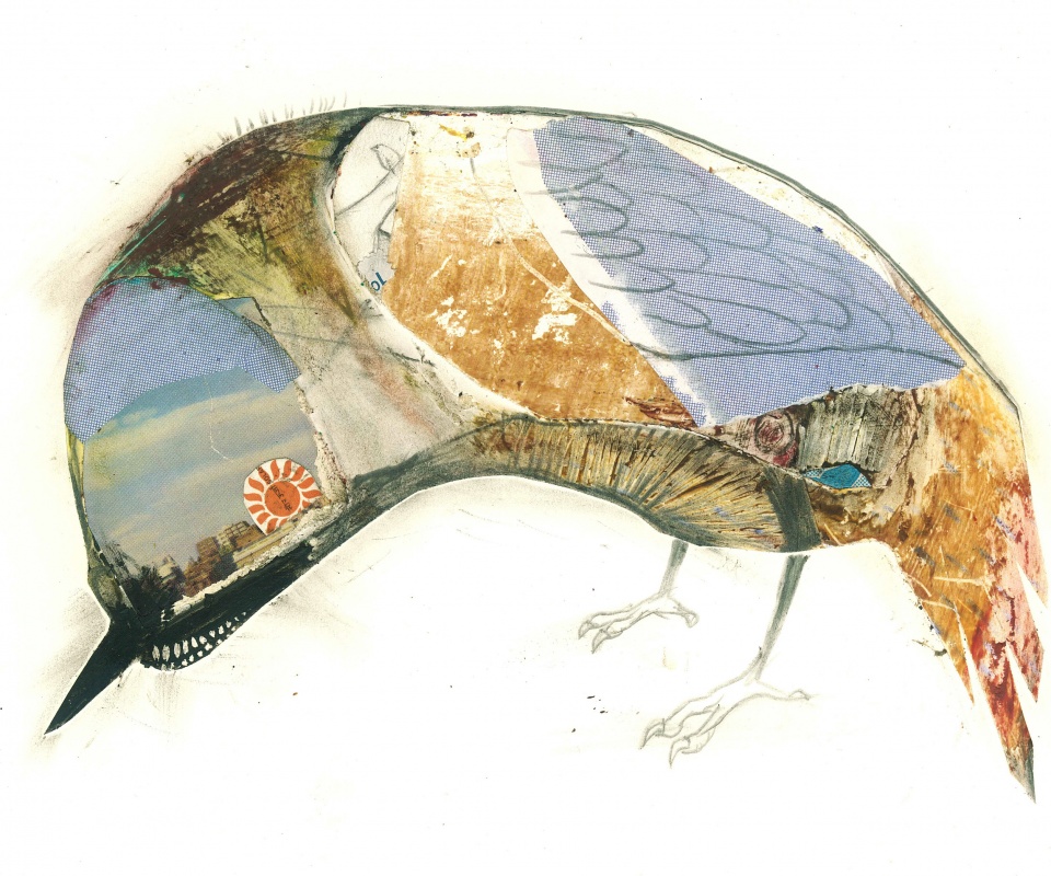 Аппликация Стефана Томпсона "Птица" обои