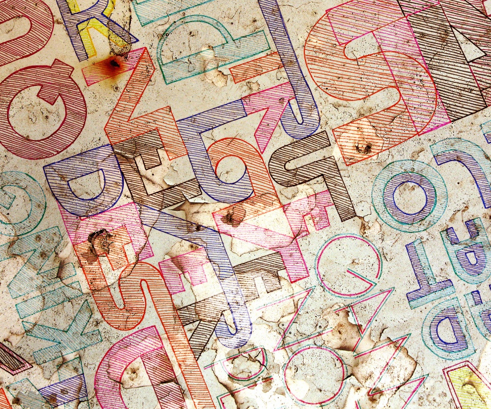 Буквы и надписи обои