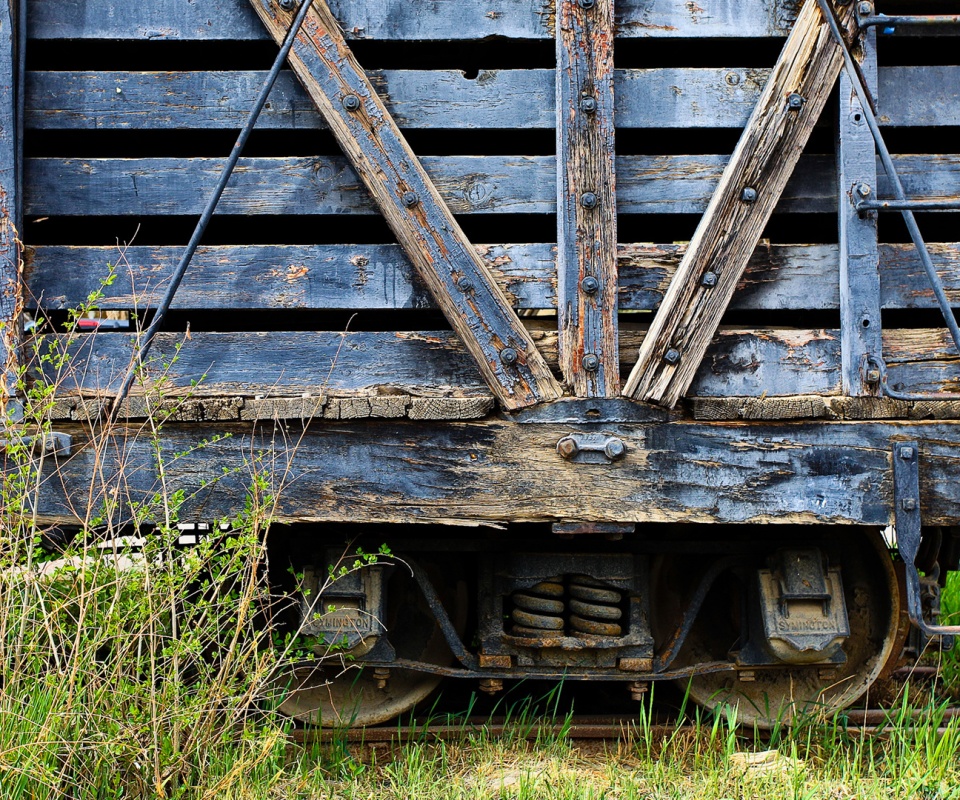 Старый грузовой вагон обои