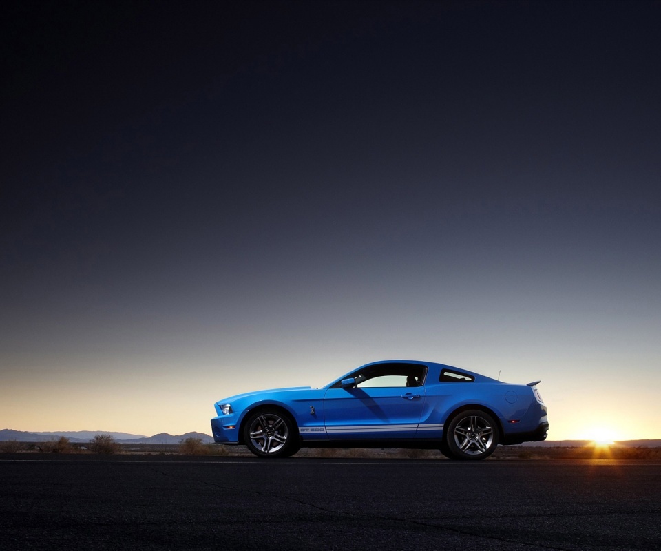 Синий форд мустанг обои