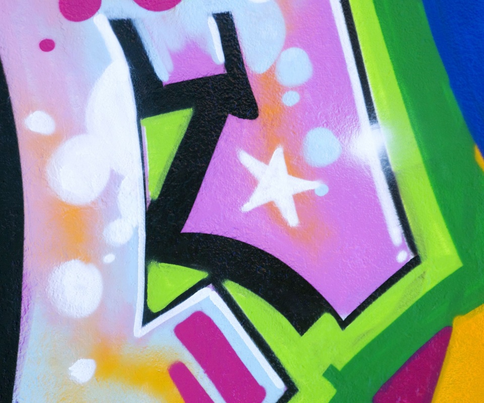 Блик на граффити обои