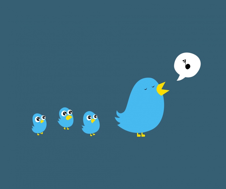 Поющая птица обои