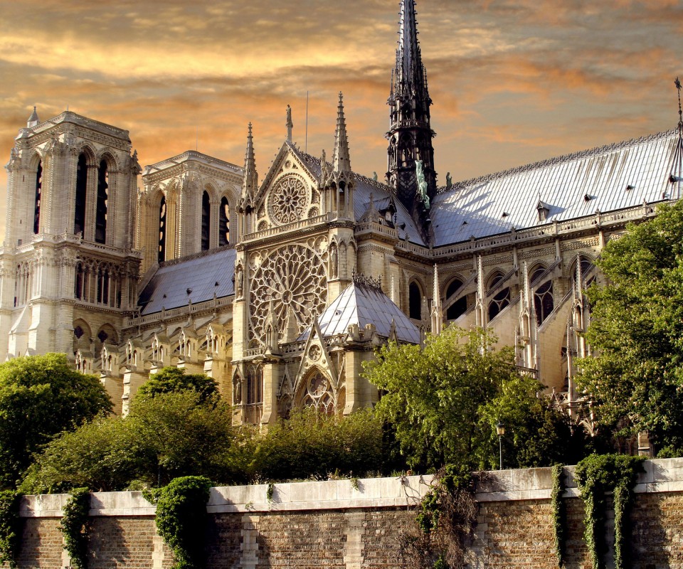 Собор парижской Богоматери обои