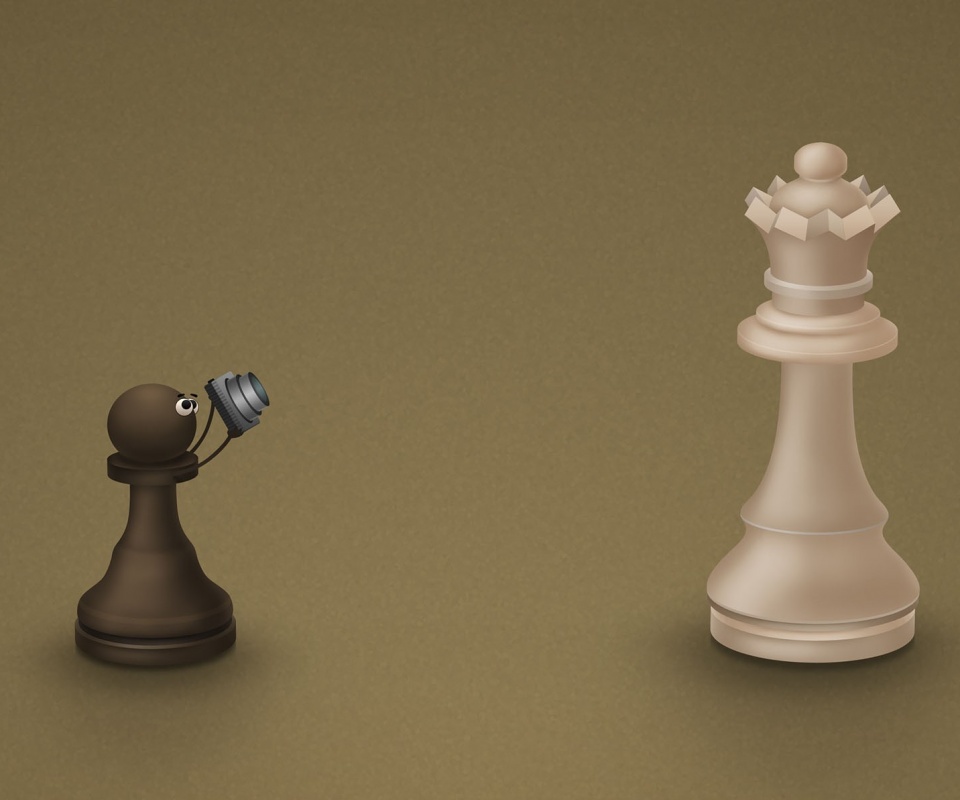 Пешка фотографирует короля обои