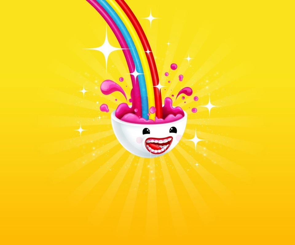 Радужные мозги обои