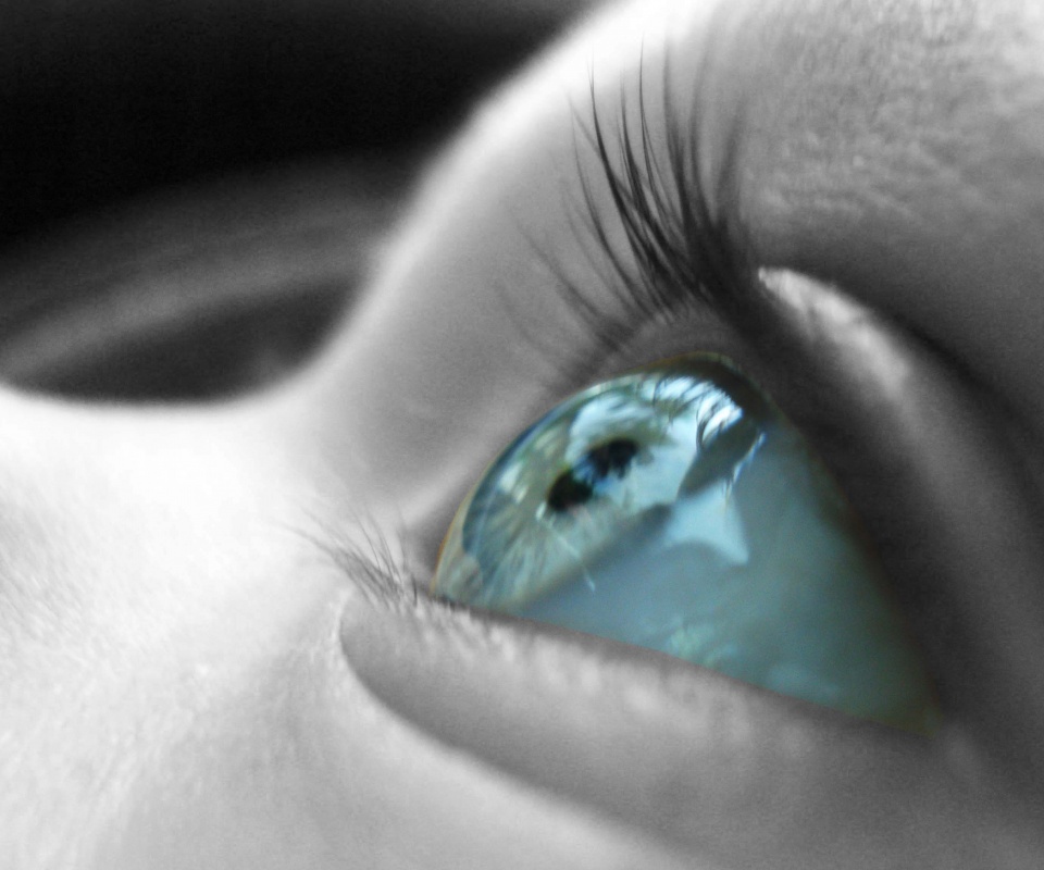 Ясный взгляд младенца обои