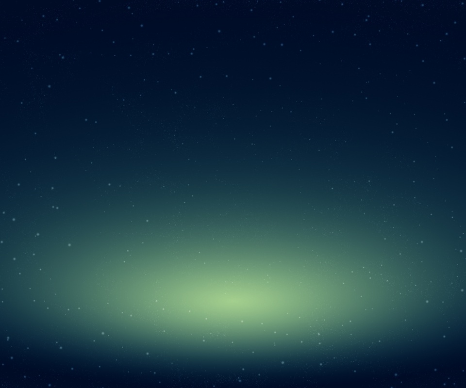 Свечение в ночном небе обои