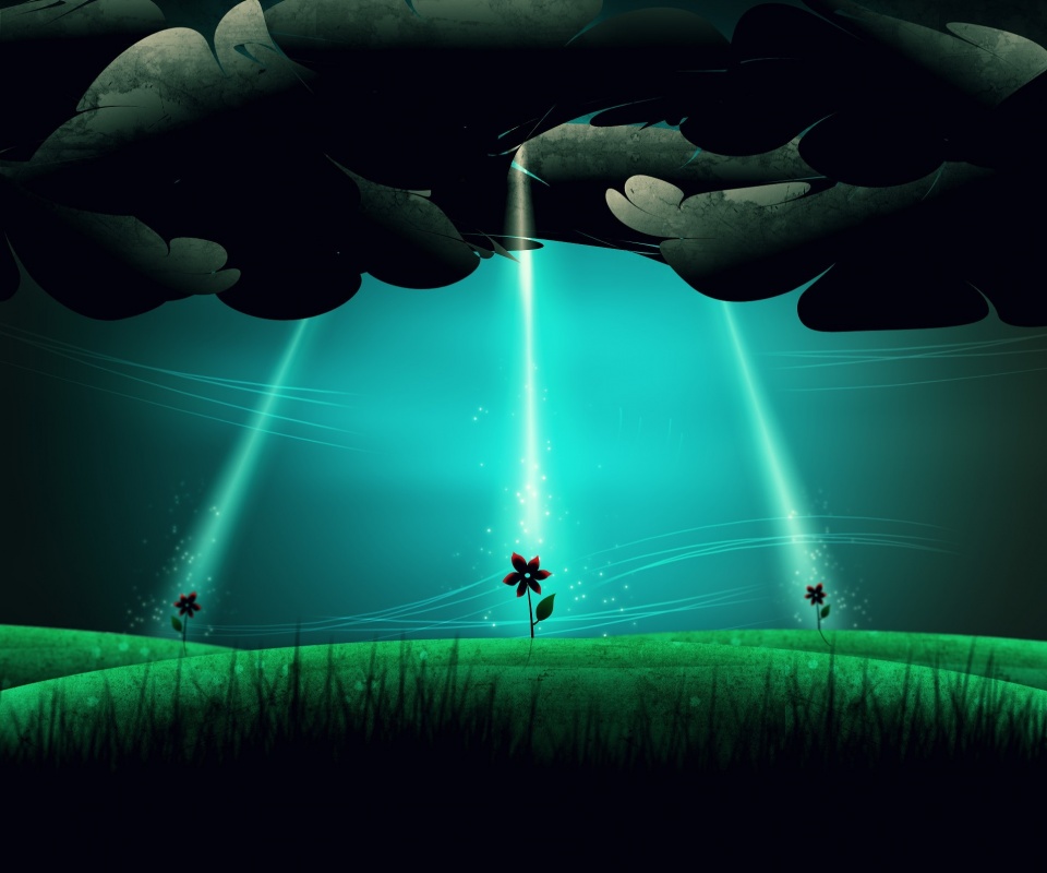 Свет для цветов обои