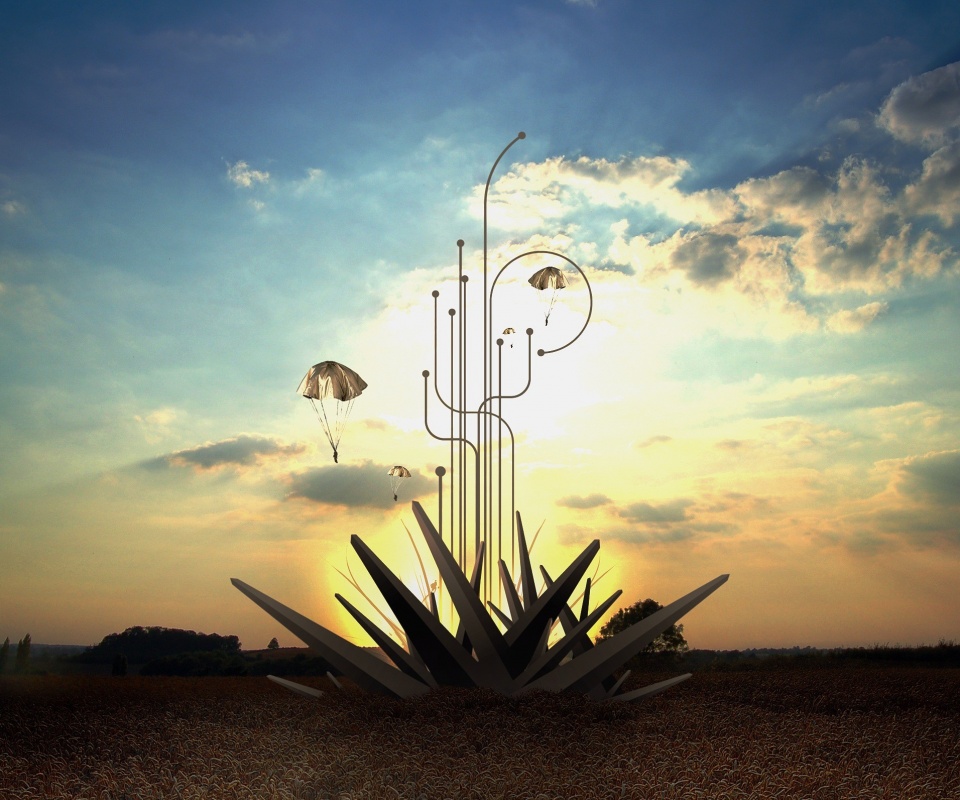 Абстрактный взрыв в настоящем мире обои