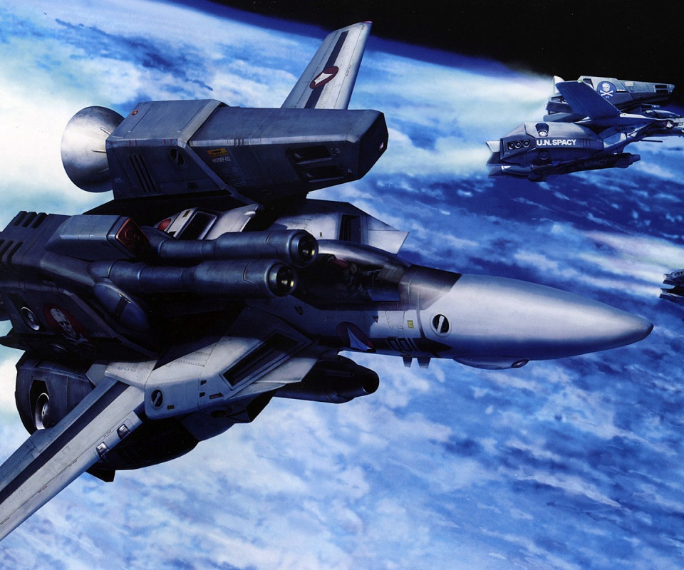 Эскадрилия легких космических истребителей обои