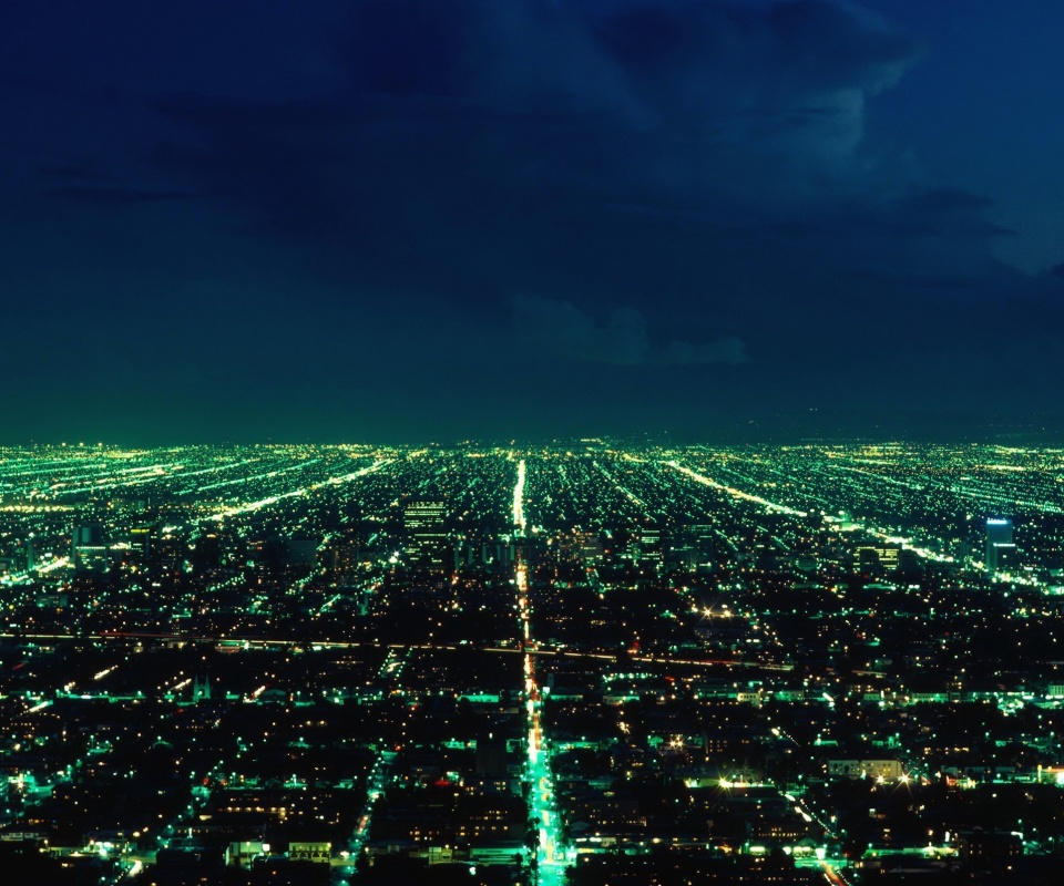 Вид на город с высоты обои