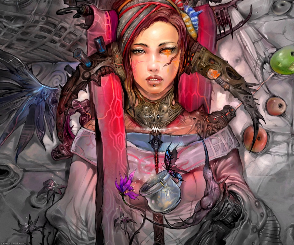 Странная девушка обои