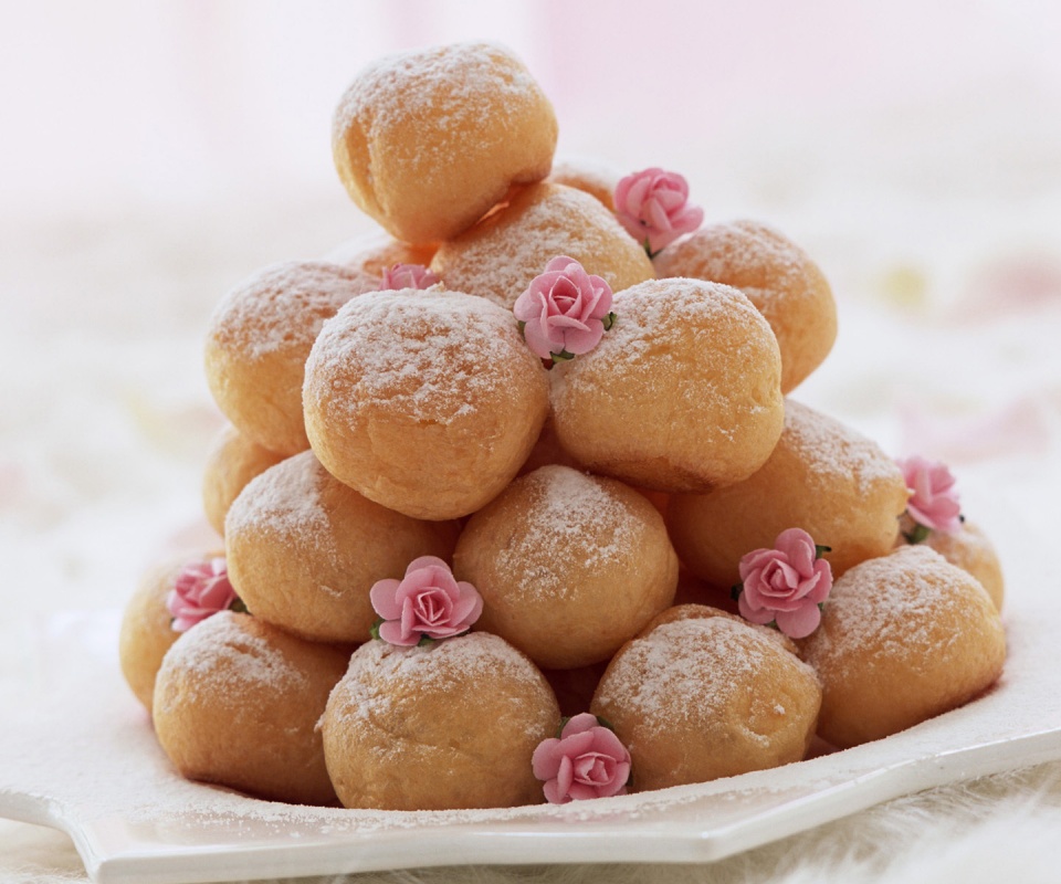 Круглые пироженки обои