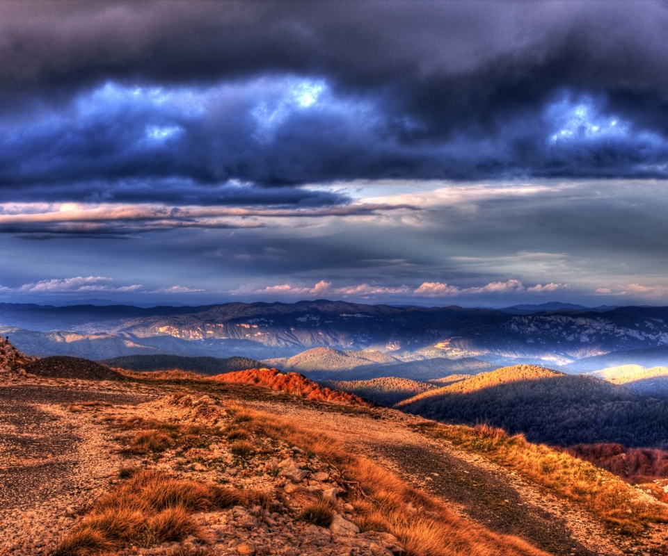 Горы в HDR обои