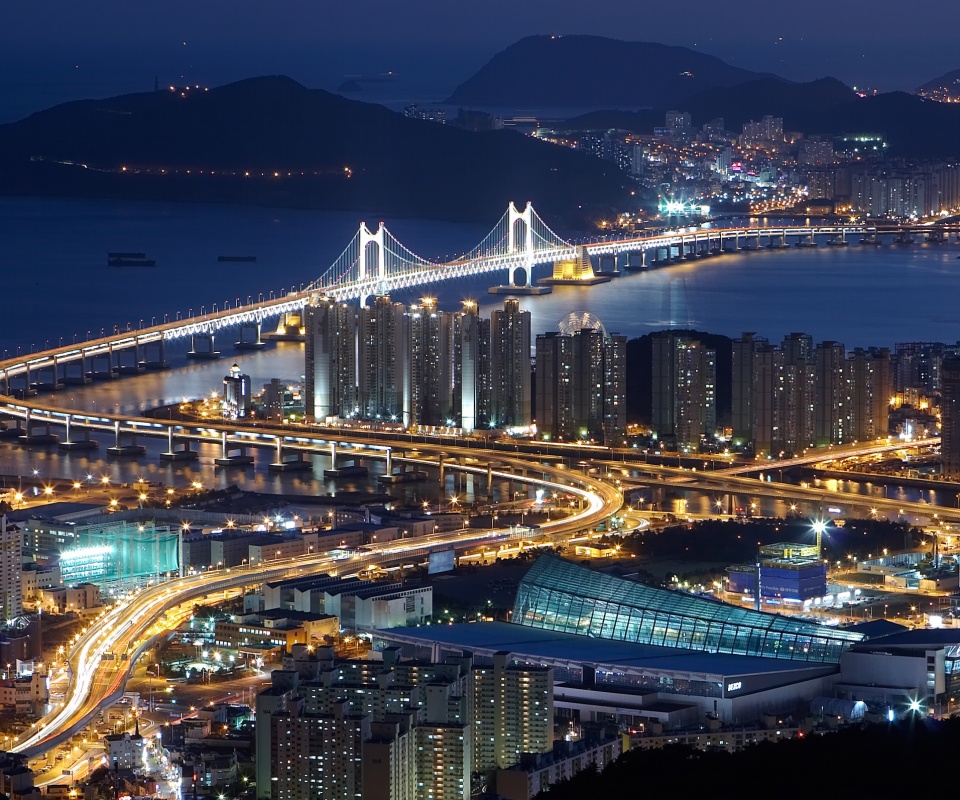 Ночной город обои