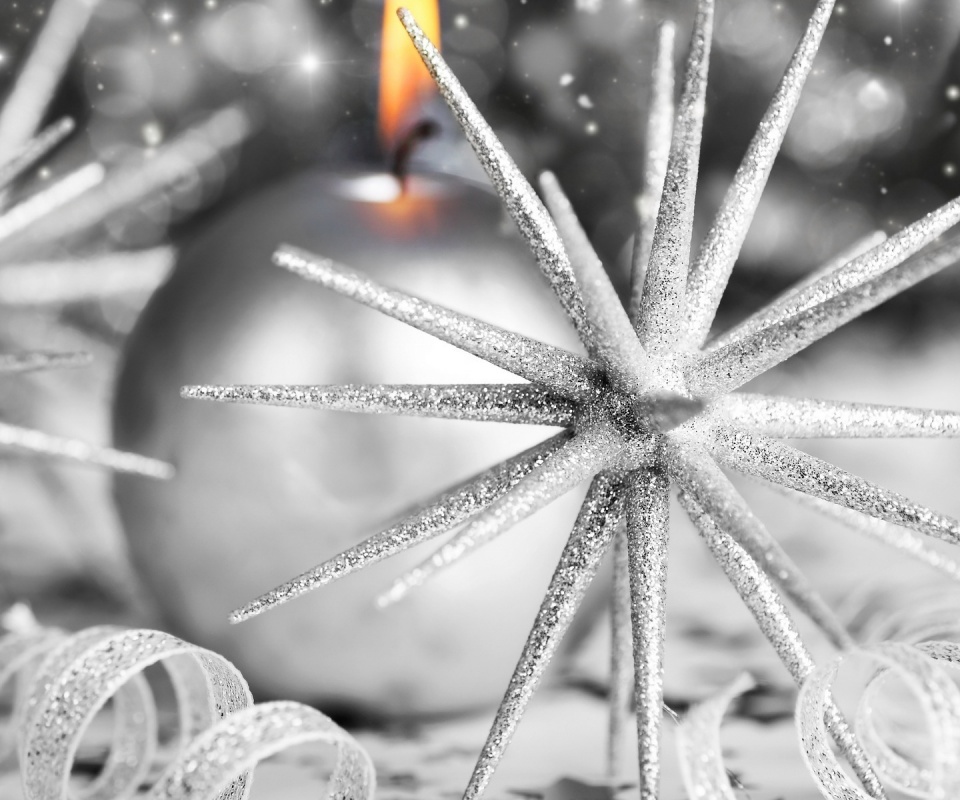 Новогодние игрушки и украшения обои