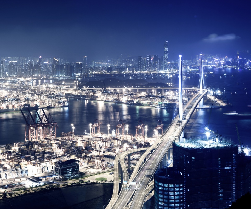 Ночная городская жизнь обои