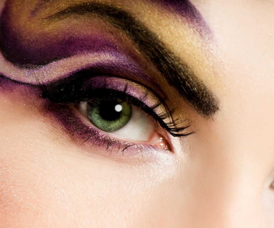 Красивый макияж для глаз обои