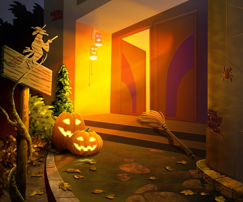 У входа обои