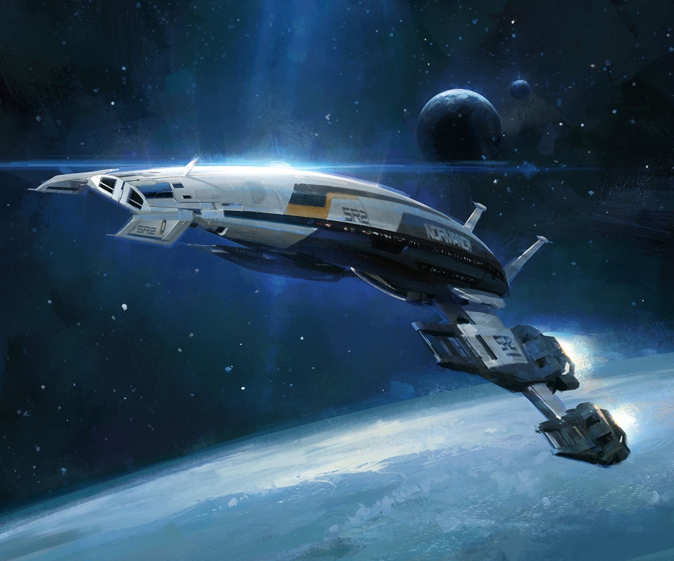 Корабль Normandy обои