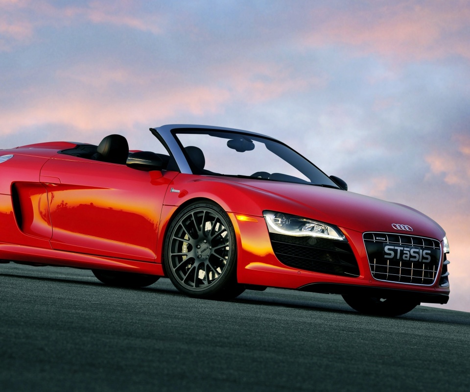 Красная Audi обои