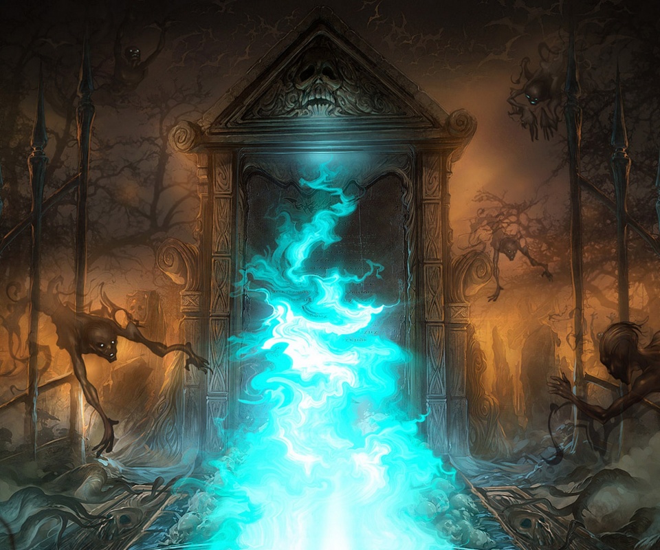 Демонические врата обои