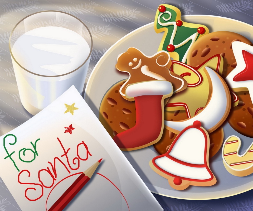 Сладости для санты обои